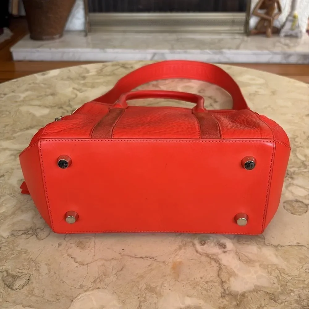 Mackage DEVA Leather & Suede Satchel Shoulder Bag - Picture 8 of 15